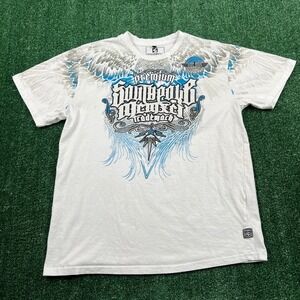 VTG Southpole Tribal Wings AOP Jesse Pinkman T-Shirt Mens Large White‎ Y2K